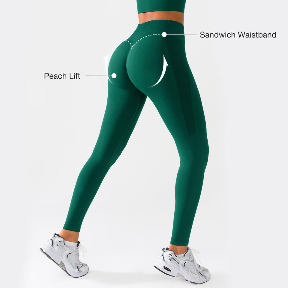 Seamless Peach compression Lift Leggings